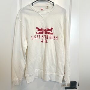 LEVI’S NWOT White Crewneck Pullover